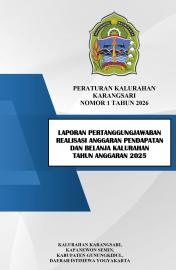 Laporan Pertanggungjawaban Realisasi Anggaran Pendapatan dan Belanja Kalurahan Tahun Anggaran 2025
